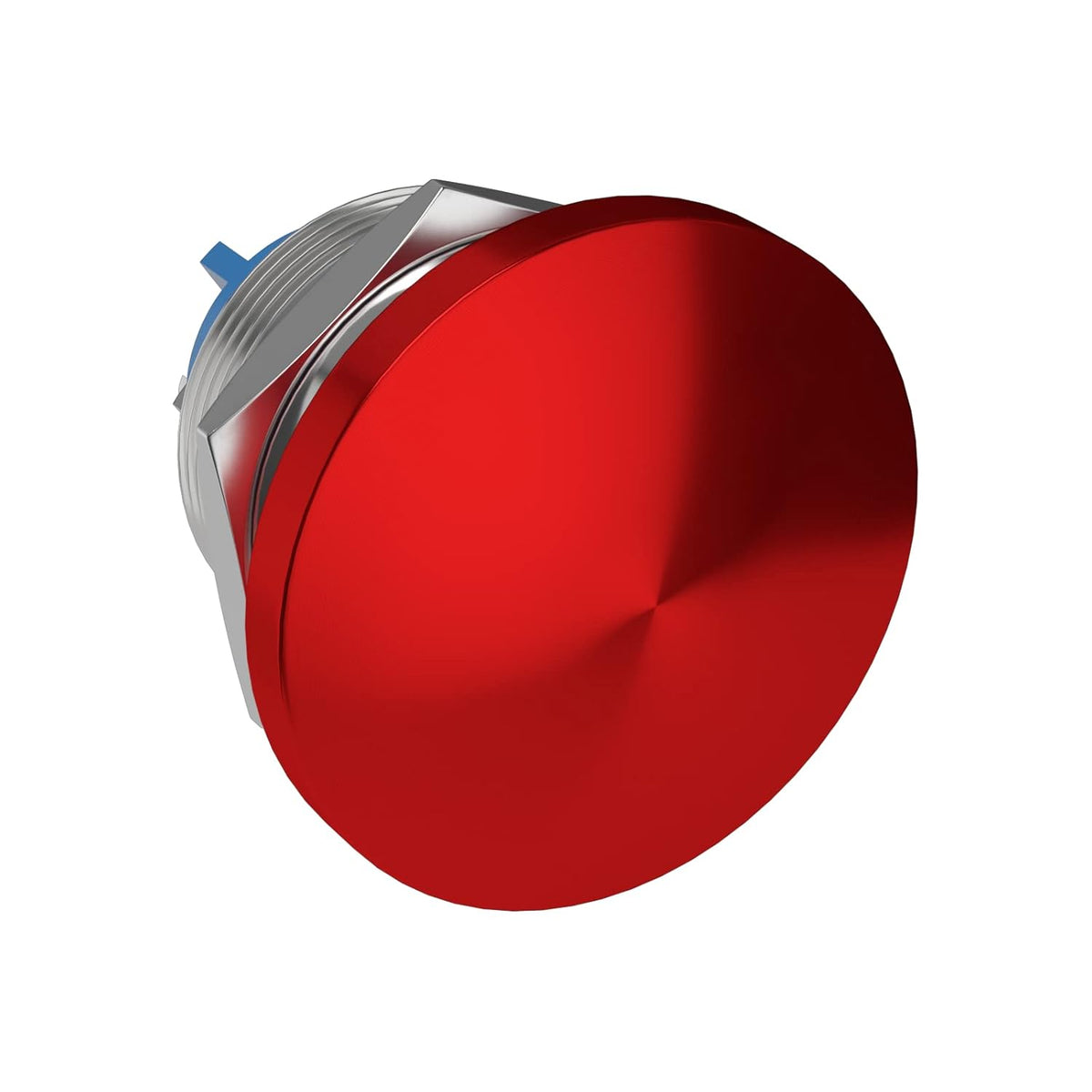 22MM Mushroom Head Push Button Switch Momentary Push Button IP65 Waterproof 12V 24V 36 DC 110V 250V AC 5A SPST(22mm, Red)