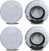 Rv Tire Covers Set of 4, Travel Trailer Camper Truck SUV Motorhome Waterproof Wheel Cover, Sun Rain Snow Protector, Fit 27-29 Inch Tire Diameter/Silver