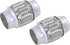 2PCS Exhaust Flex Pipe Stainless Steel Double Braid 1.75" x 4" w/Ends 4" Long