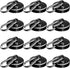 Carabiner Magnetic Hooks, 110LBS Strong Black Magnetic Hooks Heavy Duty with Swivel Carabiner Hook, Great for Hanging for Cruise, Garage, Kitchen, Refrigerator, Locker (12-Pack)