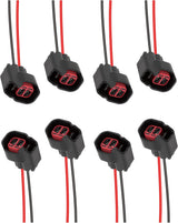 8 PCS Fuel Injector Connector Pigtail,Fuel Injectors Set of 8 Replace OEM# 5013995AA,5161919AA,Car Accessories Fuel Injector Wiring Harness Compatible with Dodge,Ford,Chevrolet (8PCS)