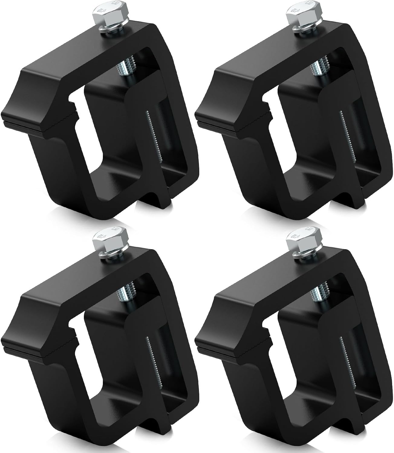Heavy Duty Camper Shell Clamps - Truck Topper Ladder Rack Clamps for Dodge Dakota Ram 1500 2500 3500, F150 F250, Titan, Tundra (4 Pack)