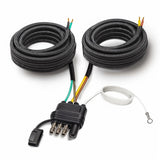 26FT Trailer Wiring Harness Kit, 4 Pin 5 Wire Trailer Wiring Harness, Boat Trailer Wiring Harness, 5 Wire 4 Pin Flat Trailer Connector, for Connection of Tail Lights, Brake Lights and Turn Signals