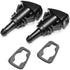 Front Windshield Washer Nozzles Wiper Spray Kit- For: Dodge, Ram, Jeep - Replaces OEM 