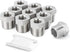 10PCS 304 Stainless Steel Reducer Hex Bushing, 3/8" NPT Male x 1/4" NPT Female, Reducing Pipe Adapter Fitting