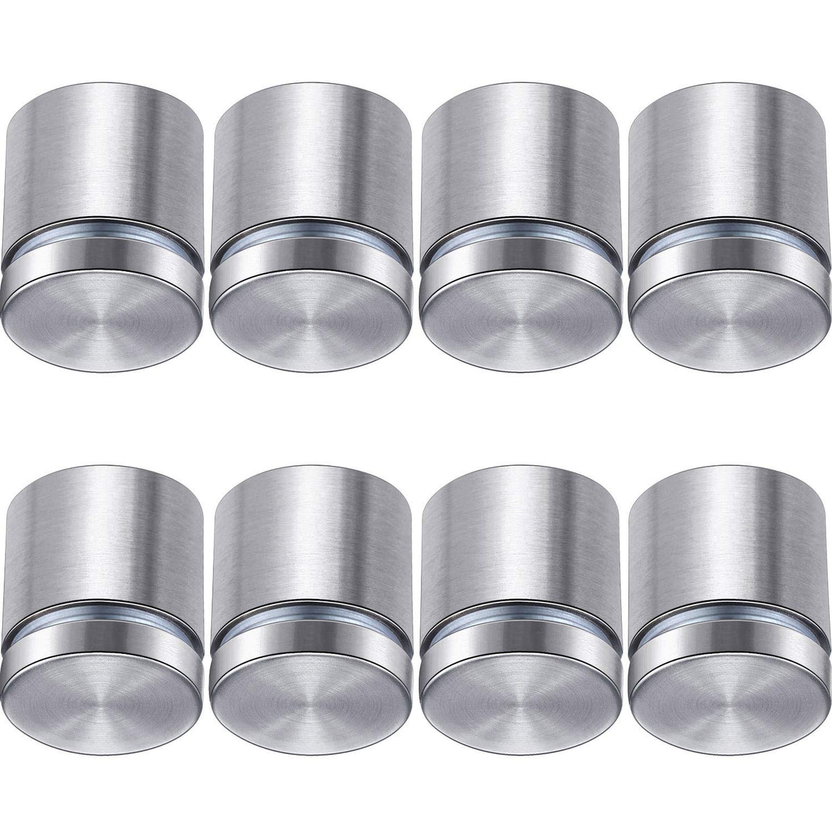 8 Pcs Sign Standoff Screws Advertising Screws Stainless Steel Wall Standoff Mounts Glass Acrylic Nail (1 x 1 Inch)