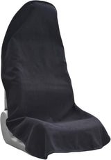 Car Seat Covers Universal Car Protective Front Seat Covers Washable Non-Slip Seat Protectors for Gym Workouts,Waterproof and Sweatproof Towel Seat Covers for Cars,Trucks, Jeeps (Black)