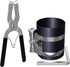 Piston Ring Compressor Tool,Car Engine Piston Ring Installer Removal Kit，Adjustable Sizes From 2-1/8 Inches To 7 Inches (53mm - 175mm) with Piston Installer Plier