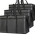 3-Pack Insulated Food Delivery Bag, XXXL Pizza Cooler Bags, Rideshare Delivery Bag, Thermal Cold/Hot Styrofoam Carrier for Catering/Shopping/Travel/Car, Warmer/Frozen