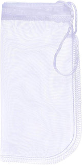 Media Filter Bag Aquarium Extra Fine,Reusable 180 Micron Drawstring Mesh Filter Bags for Very Fine Resins Filter (7.5"*3.6" (6 Pack))