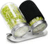 Sprouting Kit with Stainless Steel Screen Sprouting Lids & Glass Mason Jars & Light-Blocking Sleeves, 2Pack Premium Reusable Sprouts Growing Kit for Organic Broccoli Alfalfa Seeds Bean Sprouts