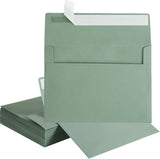 100 Pack Sage-Green A7 Envelopes Self-Adhesive 5x7 Envelopes for Invitations, 5x7 Greeting Cards