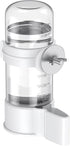 Bird Water Dispenser, Automatic Water Feeder, Plastic Cage Water Dispenser, White Parrot Waterer for Small Parakeet Cockatiel Budgie Lovebirds (Not Fit for Food Feeding)