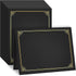 50 Packs Black Certificate Holders - Diploma Holders, Certificate Covers with Gold Foil Border, for Letter Size 8.5 x 11 Award Certificate Paper and Documents