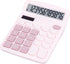 Cute Pink Desktop Calculator with Big Buttons, Dual Power Source, Solar and Battery, Large Display Screen - Perfect for Office, Teachers, and Students (Pink)