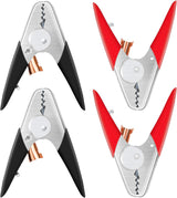 Jumper Cable Clamps Heavy Duty 4 Pcs, Battery Clamps 1100A Jumper Cable Ends 6 Inch Battery Charger Ends Alligator Clips Electrical for Replacement Under 0 AWG Wires 12V/24V by