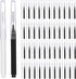 100 Pieces Braces Brush for Cleaner Interdental Brush Toothpick Dental Tooth Flossing Head Oral Dental Hygiene Flosser Toothpick Cleaners Tooth Cleaning Tool (Black, White)