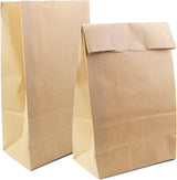 50 Pack 12 Lb Brown Paper Lunch Bags, 12.5" x 7" x 4.3" Large Bread Bags Bulk, Heavy Duty kraft Paper Sacks for Grocery Wrapping, Retail Shopping, Bakery, Party Favors