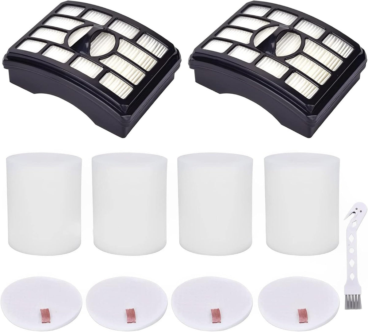Filter Replacement for Shark Rotator Pro Lift-Away NV500, NV501, NV502, NV505, NV552, NV642, UV560, ZU780, ZU782, ZU785. Compare to Part # Xff500 Xhf500, 2 + 4 Foam & Felt Filters