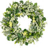 24-26 Inch Artificial Spring Summer Greenery Christmas Wreaths for Front Door Green Eucalyptus Leaf Wreath Decor Boxwood with Big Berries for Farmhouse Outside Year Round