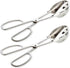 2-PACK Serving Tongs for Cooking Buffet Party Catering, Thickening Food Serving Cake Bread Kitchen Salad Tongs, Stainless Steel