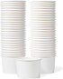 Paper Ice Cream Cups - 50-Count 9-Oz Disposable Dessert Bowls for Hot or Cold Food, 9-Ounce Party Supplies Treat Cups for Sundae, Frozen Yogurt, Soup, White