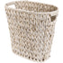 Wicker Trash Can, Waterproof Bathroom Trash Can, Wicker Waste Basket for Bathroom, Decorative Boho Waste Basket for Bedroom, Office, 19 Liters/5 Gallons