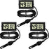 Mini Digital Temperature Humidity Meters Gauge with Probe Gauge LCD Fahrenheit Display Thermometer Hygrometer for Incubator Reptile Plant Greenhouse Chicken Coop Garden(Black, 3 Pieces)