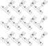 Clear Sign Clips Merchandise Display 12 Pack Plastic Label Pop Clips on Sign Holder Shelf Double Sided Swivel Price Tag Holders on Clothing Rack Rotatable Menu Clamps for Sale Retail Display