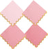 100 pack Pink Mix Cocktail Napkins with Gold Foil Accents Scalloped Edges 5 x 5 inch Beverage Disposable Napkin Party Decoration Wedding Bridal and Baby Shower Dinner Lunch Supplies