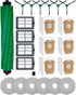 24 Pcs Accessories Kit for iRobot Roomba Plus 405 Combo/505 Combo/507 Combo Robot Vacuum Cleaner: 1 Main Brush, 6 Dust Bags, 6 Mop Pads, 4 Filters, 6 Side Brushes and 1Cleaning Brush(400/500 Series)