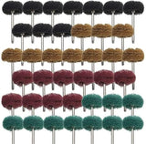 40 Pack 1 inch Abrasive Wheel Buffing Polishing Wheel Set for Rotary Tool - with 1/8" Shank (25mm)