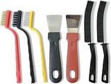 7 Pcs Multi-Purpose Crevice Cleaning Brush Tool for Stubborn Kitchen Grease Stains, Bathroom Crevices, Window Gutters, Tiles and Faucets
