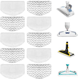 10 Pack 1940 1806 2685A Steam Mop Pads For Bissell Powerfresh Steam Mop Deluxe Pet Lift-Off Plus Slim Scrubbing Steam Mop Replacement Pad 1940A 2814 1544A 2075A Power Fresh Steamer Pad Refill Washable