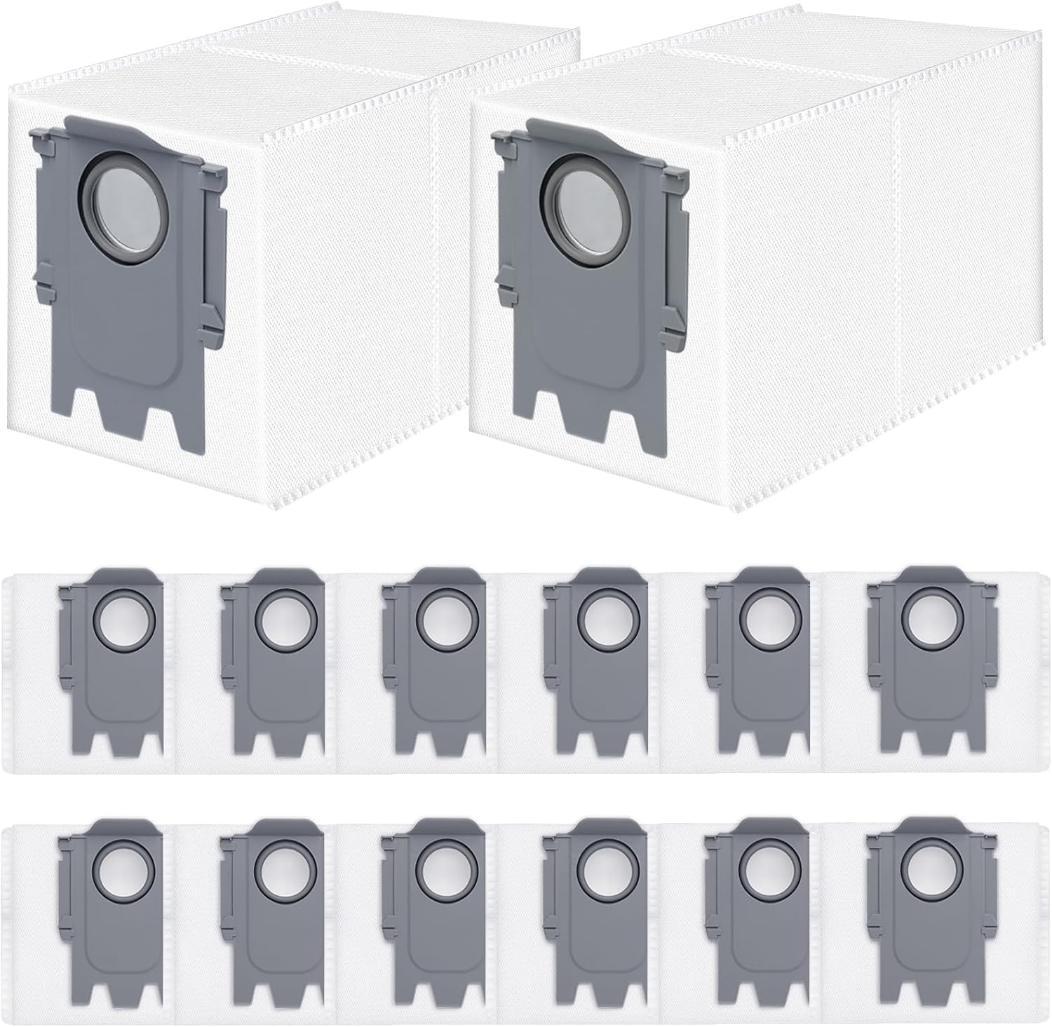 14 Pack Dust Bags Replacement for  QV 35A/Qrevo S5V/QV35S/Saros 10/10R/Z70/Qrevo/Q Revo/S/Qrevo Pro/Plus/MaxV/Master/Curv/Edge/S5X/Qrevo Edge S5A/S8 MaxV/S8 Max Ultra Robot Vacuum Cleaner