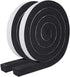 Weather Stripping Door Seal 1 Inch W x 1 Inch T, Strong Adhesion and High Resilience Air Conditioner Foam Insulation for Windows, Total Length 13 Feet (6.5ft x 2 Rolls)