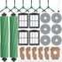 25 Pcs Replacement Parts for iRobot Roomba Plus 405 Combo/505 Combo /507 Combo Robot Vacuum Cleaner, include 2 Main Brushes, 6 Dust Bags, 6 Mop Pads, 4 Filters, 6 Side Brushes and 1 Cleaning Tool
