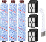 Replacements Compatible with Bissell CrossWave, 3 Multi-Surface Brush Roll 1868 + 3 Vacuum Filter 1866 Vacuum Filter, Compare to Part 1608683, 160-8683, 1608684