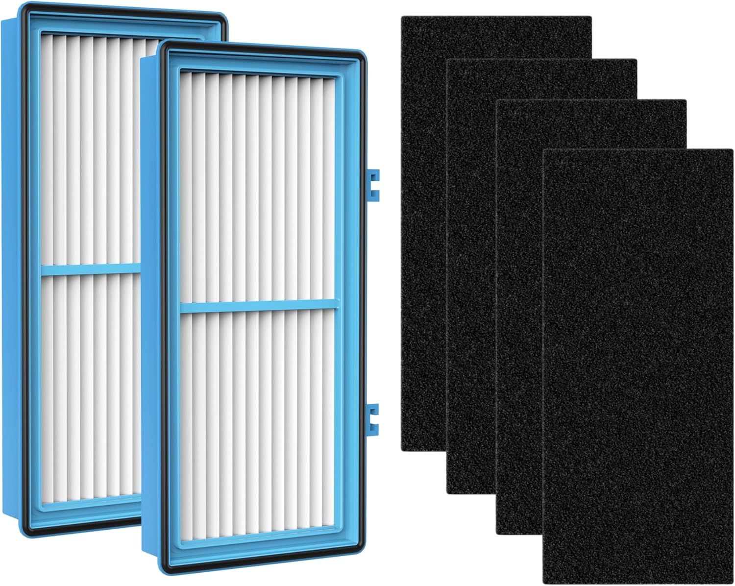 AER1 Filter Replacement for Holmes Air Purifier HAPF30AT HAP242-NUC, Odors Dust VOCs Remover, Total Air 2 True HEPA 4 Carbon Booster, 1.2 x 10 x 4.6 Inches