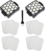 Filter Replacement for Shark LA300 LA301 LA322 LA351 LA500 LA502 LA555 LA360 LA362 LA401 LA455 LA702 Rotator Lift-Away ADV DuoClean PowerFins Upright Vacuum, Part XFFK320 & XHF320 2 HEPA 4 Foam