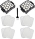 Filter Replacement for Shark LA300 LA301 LA322 LA351 LA500 LA502 LA555 LA360 LA362 LA401 LA455 LA702 Rotator Lift-Away ADV DuoClean PowerFins Upright Vacuum, Part XFFK320 & XHF320 2 HEPA 4 Foam
