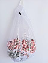 Small Commercial Mesh Laundry Bag with Handle and Drawstring for Dormitory, Travelling, College,Apartment, Camping, RV, Machine Washable, Hanging Mesh Bag,20×17inc