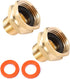 Brass Garden Hose Adapter, 3/4&