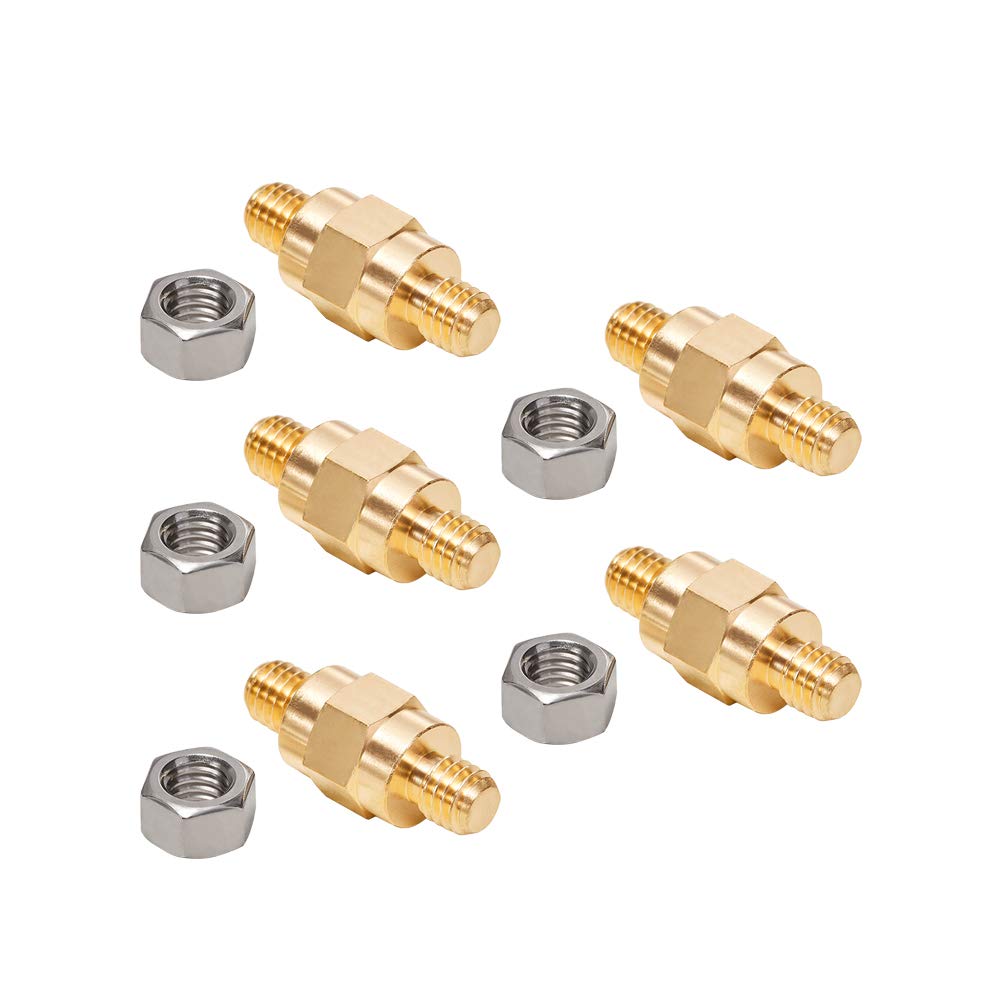 Side Post Battery Terminal Bolt Compatible with GM and Other Accessories to Battery,Standard Battery Post Stud Extender Screws 3/8 16 Stud Bolts,Pack of 5