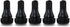 TR412 Rubber Snap-in Short Black Tire Valve Stem for Tubeless 0.453 Inch 11.5mm Rim Holes on Standard Vehicle Tires (5pcs/Bag)