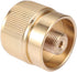 Camping Stove Adapter 1LB Propane Small Tank Input and a Lindal Valve EN417 Output Outdoor Cylinder LPG Canister Convert (Brass)