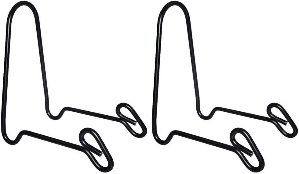 2 Pack Display Stand Easel Iron Bowl Stands for Display Medium Deep Bowls, Platters and Deep Dishes