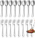 12 Pcs Spoons and Forks Set, Top Food Grade Stainless Steel Forks and Spoons Silverware Set,Forks and Spoons Cutlery Set, Mirror Finish & Dishwasher Safe