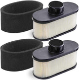2 Pack FR691V Air Filter for Kawasaki FR651V FR730V FS481V FS541V FS600V FS651V FS691V FS730V Engine, Replace 11013-7046 Pre Cleaner 11013-0726 Air Filter