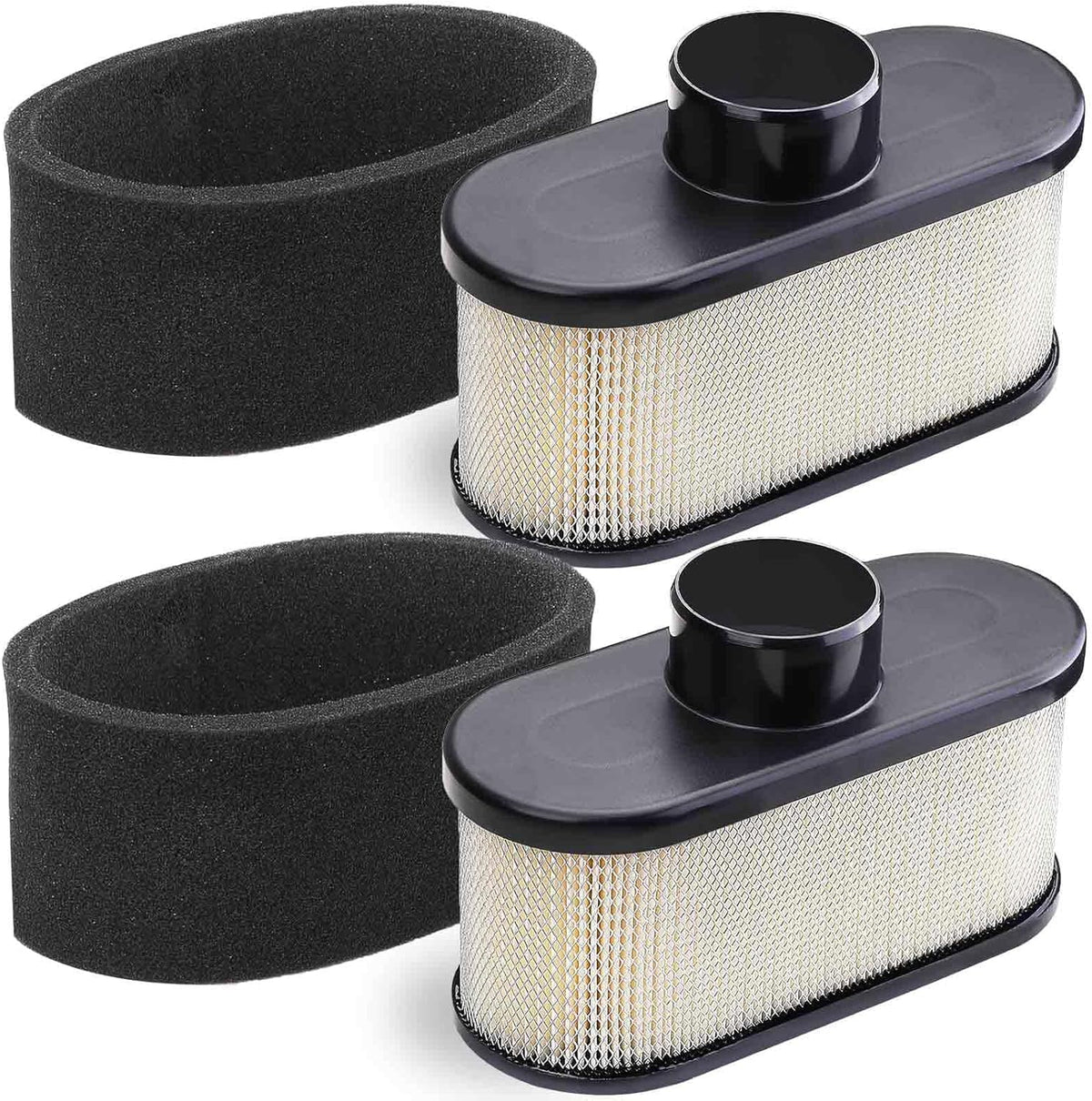 2 Pack FR691V Air Filter for Kawasaki FR651V FR730V FS481V FS541V FS600V FS651V FS691V FS730V Engine, Replace 11013-7046 Pre Cleaner 11013-0726 Air Filter